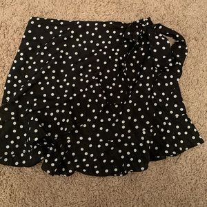 Princess lilly black polka dot skirt